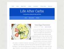 Tablet Screenshot of lifeaftercarbs.com